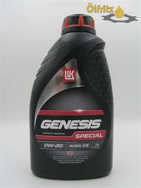 LUKOIL Genesis special C5 0W-20 Motoröl 1l - Motoröle für alle Fahrzeuge