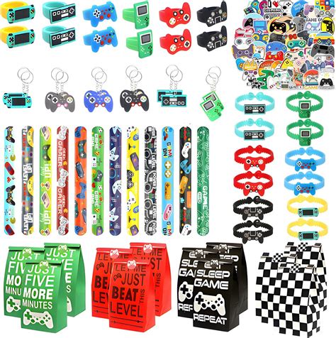 110 Pcs Video Game Party Favors Gamer Party Favors 12 Sets Of Gaming