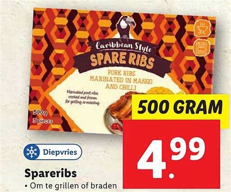 Caribbean Style Spareribs Aanbieding Bij Lidl Folders Nl