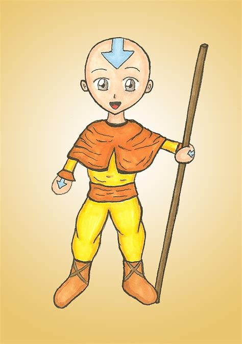 Chibi Aang by Waterbenderbunny on DeviantArt