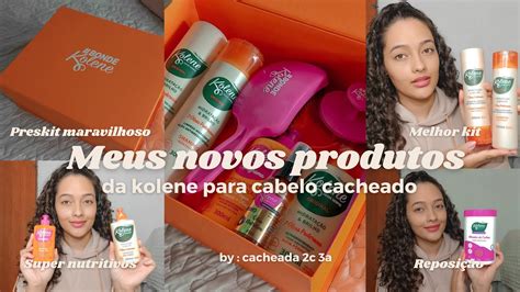 Meus Novos Produtos Para Cabelo Cacheado Da Kolene Creme De Pentear