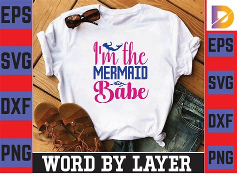 I M The Mermaid Babe Svg Graphic By Dimransa Creative Fabrica