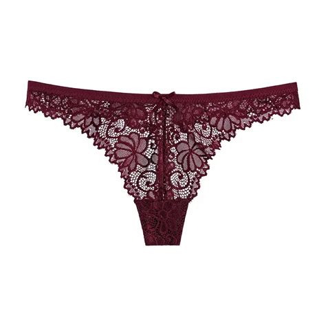 Women Sexy Underwear Lace Thongs Bikini Low Rise Panties Sexy G String Lace Thongs For Women