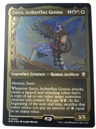 Satya Aetherflux Genius Magic The Gathering Mythic Creature Modern