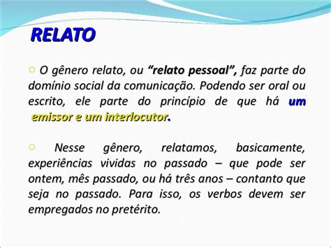 O Que é Um Relato Pessoal - 9