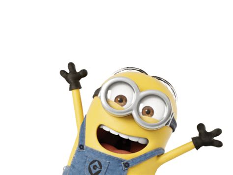 Cheerful Minions Joyful Characters Fun Animation Png