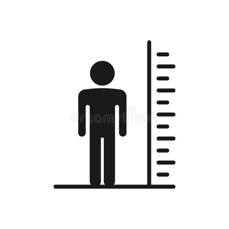 Man Tall Scale Icon. Vector Illustration Height Symbol Stock Vector - Illustration of ...