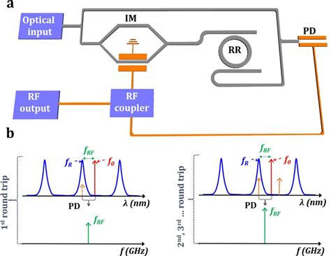 A Schematic Of The Proposed Oeo Structure And B Principle Of