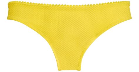 Heidi Klein Synthetic Fiji Bikini Bottoms In Yellow Lyst