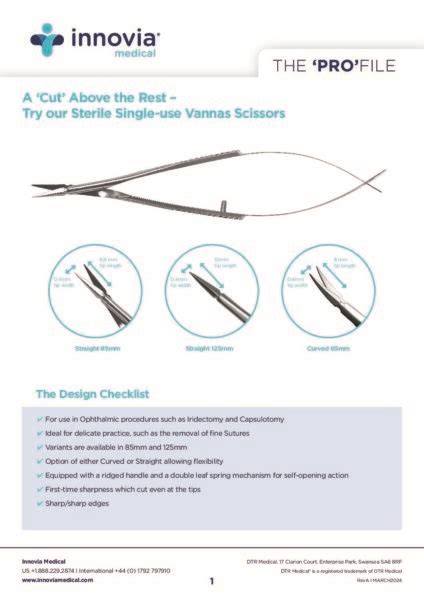 Vannas Scissors Profile Dtr Medical Dtr Medical