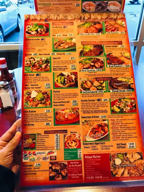 Menu At La Palapa Mexican Grill Restaurant Port Orchard