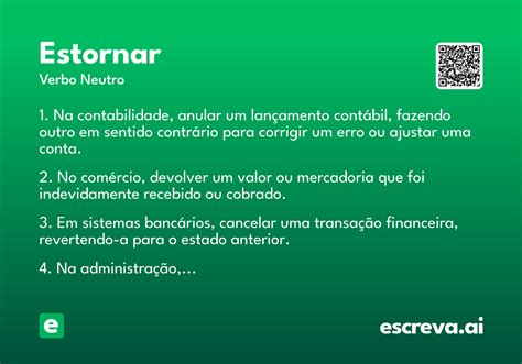 O Que Significa Estornar - Estornar - Significado e Sinônimo - escreva.ai