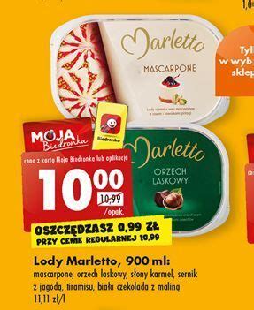 Promocja Lody słony karmel marletto w Biedronka