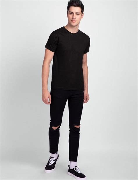 Cotton Black Men Plain T Shirt Round Neck At Rs In Jaipur Id