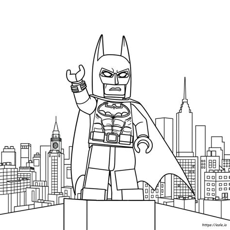 Desenho Do Batman Lego - Lego Batman: O Filme - Desenho Para Colorir
