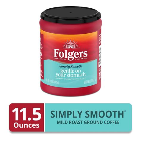 Folgers Simply Smooth Café molido tostado suave 11 5 onzas Yaxa