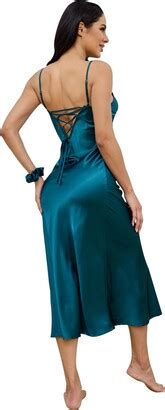 Alcea Rosea Nightdresses For Women Long Satin Nighties For Women Sexy Lingerie Chemise Criss