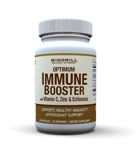 Optimum Immune Booster With Vitamin C Zinc And Echinacea Windmill Vitamins