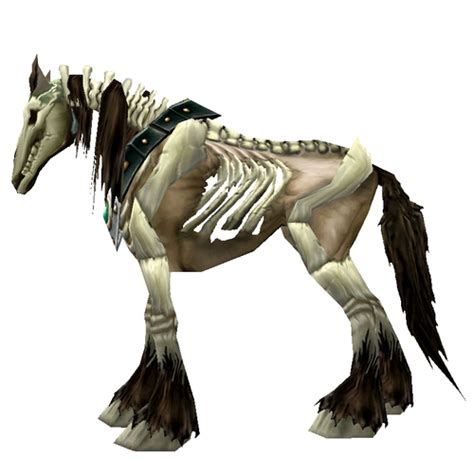 Unsaddled Brown Skeletal Horse Warcraft Mounts