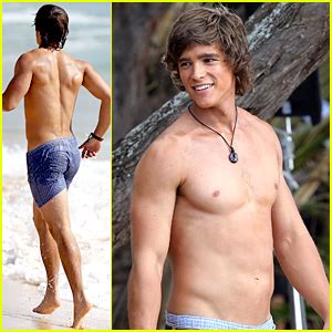 Brenton Thwaites Shirtless For Blue Lagoon Filming Brenton