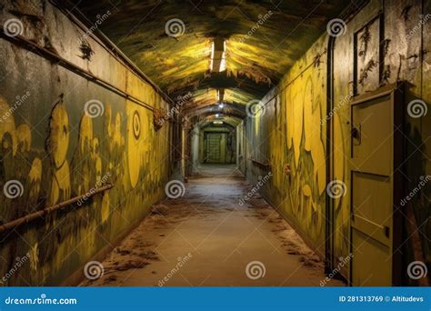 Bunker. Entrance To Underground Military Bunker. Armored Heavy Metal Door In Old Underground ...