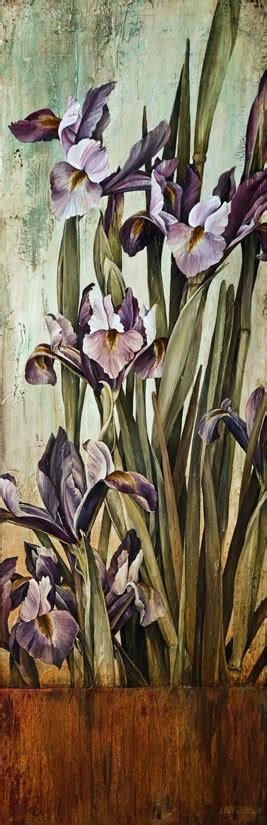 Trace Transition By Linda Thompson Iris Painting Linda Thompson