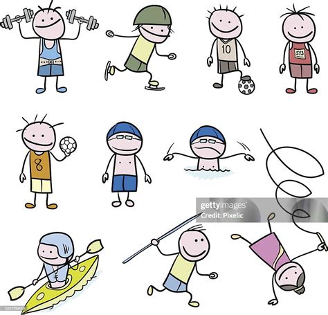 Stickfigure Sports High-Res Vector Graphic - Getty Images