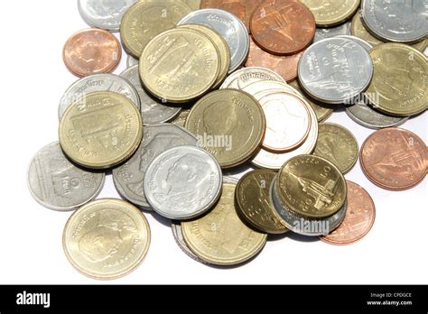 Thai Baht coins Stock Photo - Alamy