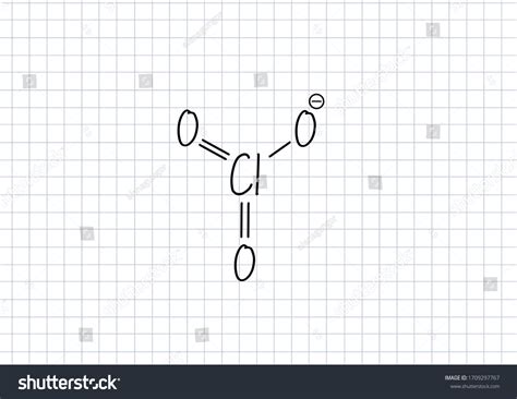 Chlorate Formula Handwritten Chemical Formula Illustration Stock ...