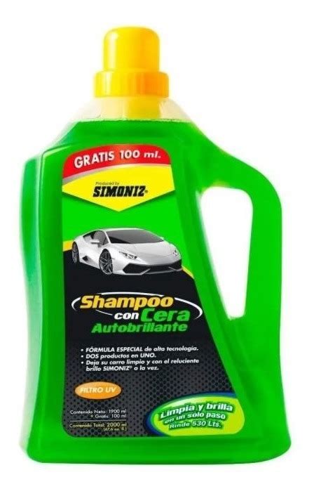 Shampoo Con Cera Autobrillante Simoniz 2000ml MercadoLibre