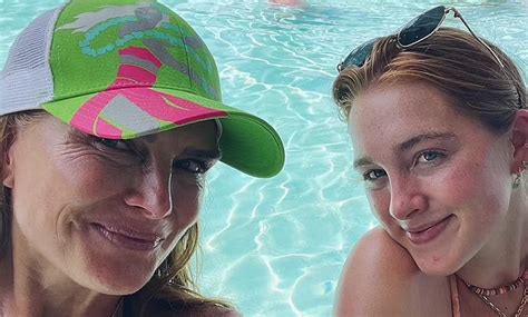 Brooke Shields Flaunts Her Bikini Physique At Her Daughter Rowan S Th Birthday Party In