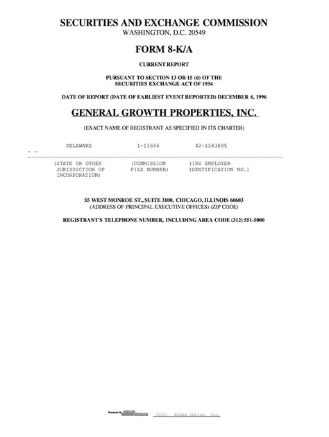 Fillable Online CURRENT REPORT PURSUANT TO SECTION 13 OR 15 (d) OF THE ...