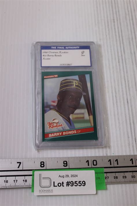 Barry Bonds Donruss Baseball Rookie Card - Not Authenticated - Bodnarus