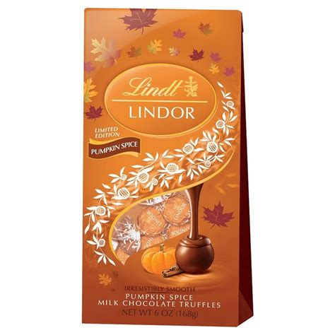 Lindt Lindor Pumpkin Spice Halloween Milk Chocolate Trufflles Oz