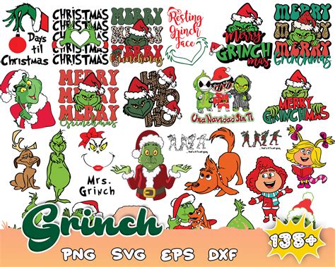 The Grinch Svg Bundle Layered Item Clipart Cricut Dig Inspire