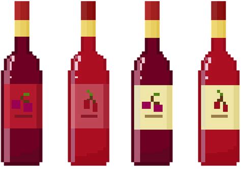 Download Pixel Art Pixel Wine Royalty Free Stock Illustration Image