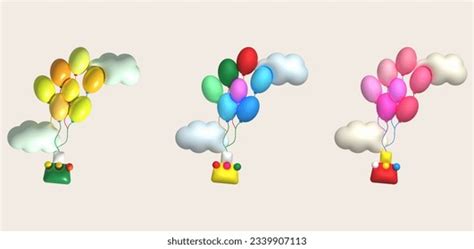 D Icon Travel Hot Air Balloon Stock Illustration Shutterstock