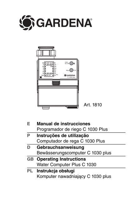 Om Gardena Programador De Riego C Plus Art