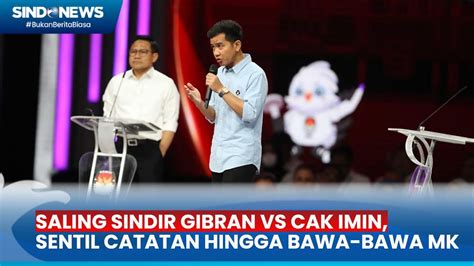 Gibran Sindir Catatan Muhaimin Iskandar Di Debat Keempat Cawapres Youtube