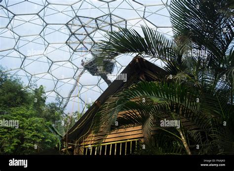 The Malaysian Hut At The Eden Project Stock Photo Alamy