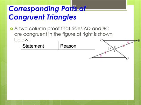 Corresponding Parts Of Congruent Triangles Are Congruent Wor