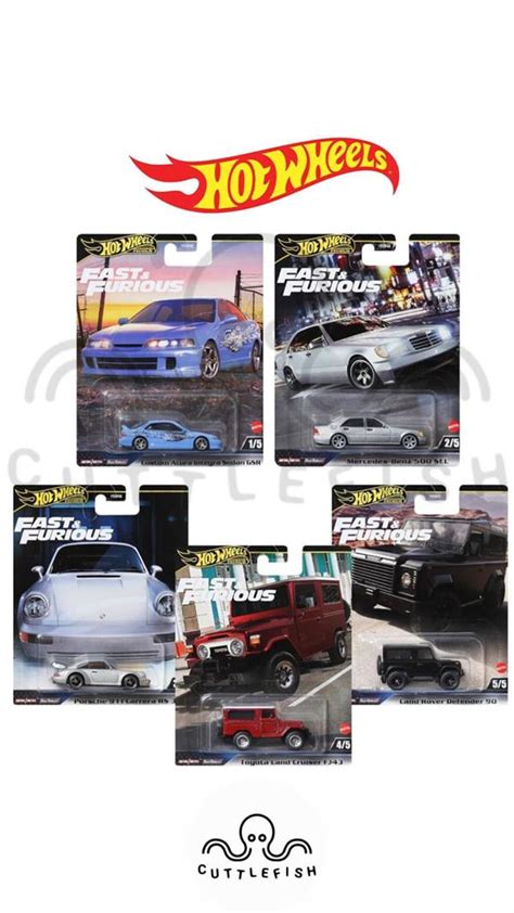 Hot Wheels FAST FURIOUS 2024 5 Li Set HNW46