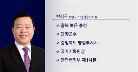 한국가스안전공사 사장에 박경국 前 차관 임명