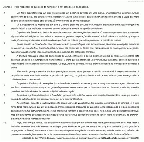 Leia As Afirmações A Seguir
