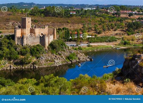 Almourol castle - Portugal stock image. Image of almourol - 93479903