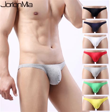 Ropa interior Sexy de algodón para hombre calzoncillos cómodos de cintura baja Bikini unids