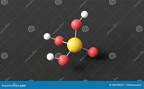 Phosphoric Acid Molecular Structure Orthophosphoric Acid Ball And