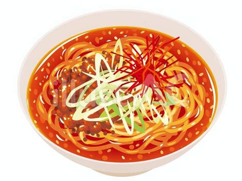 激辛ラーメンイラスト - No: 22486751｜無料イラスト・フリー素材なら「イラストAC」