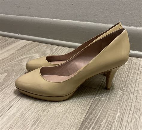 Vince Camuto Desti Beige Tan Nude Leather Platform He Gem