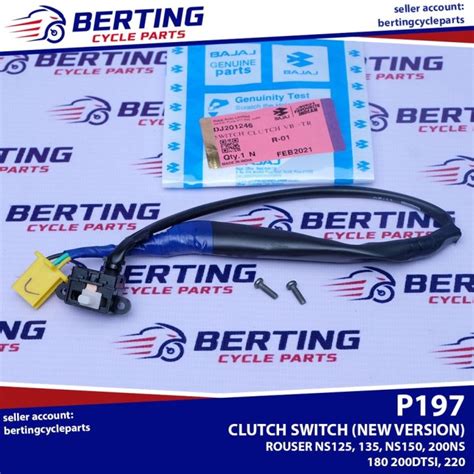 CLUTCH SWITCH Rouser 135 NS150 180 220 NS200 200NS NEW VERSION Genuine